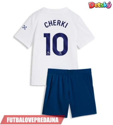Lacne Dětský Futbalové dres Manchester City Rayan Cherki #10 2026-27 Krátky Rukáv - Tretina (+ trenírky)